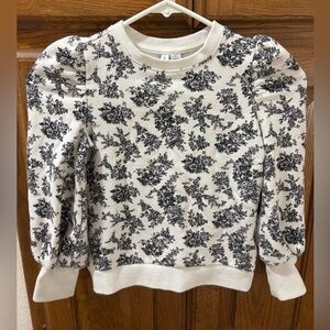 Girls Janie and Jack floral sweater